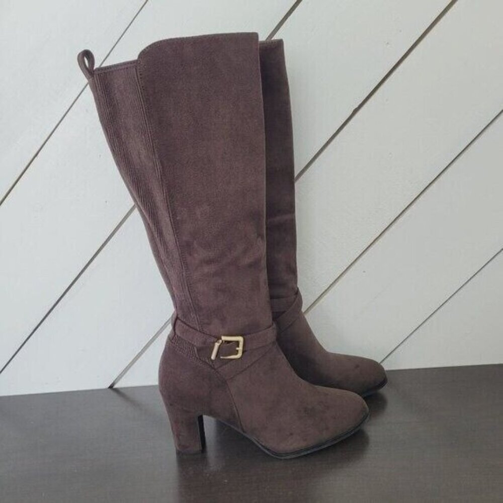 White Mountain Over the Knee Boots - Dark Brown